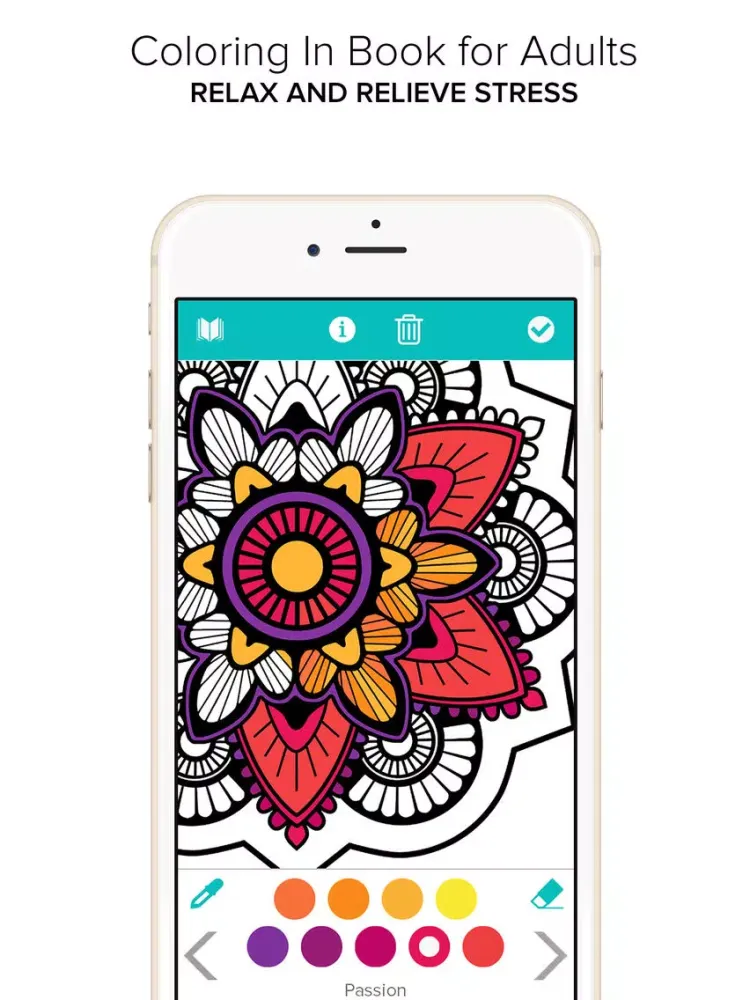 Capturas de tela do Coloring Book for Adults - Color Mandala iPad 