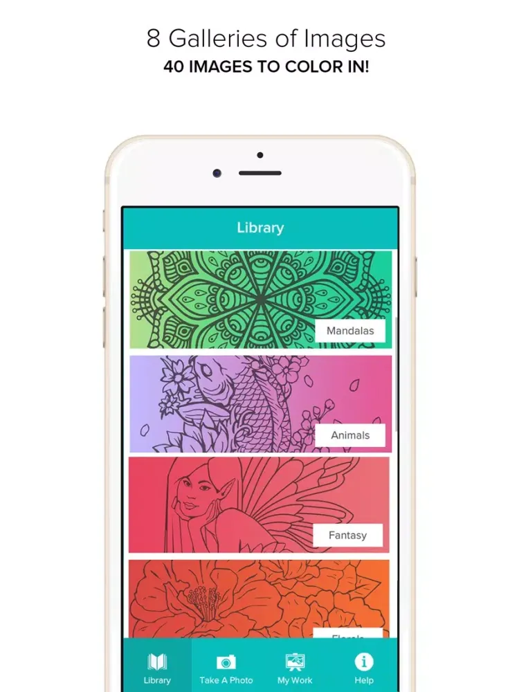 Capturas de tela do Coloring Book for Adults - Color Mandala iPad 