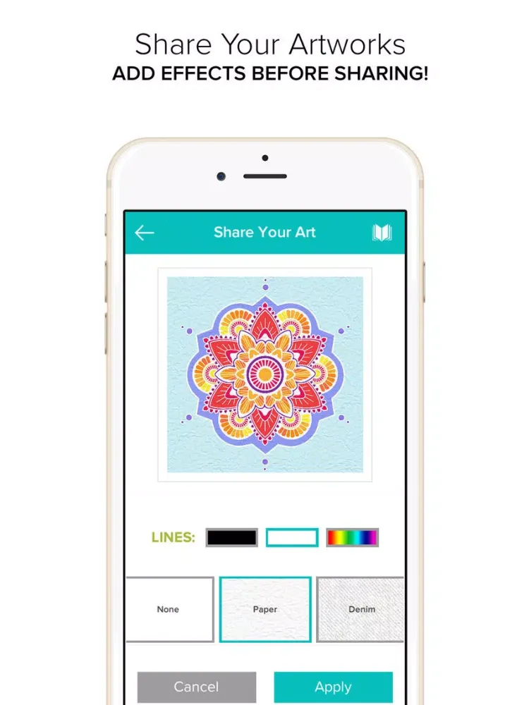 Capturas de tela do Coloring Book for Adults - Color Mandala iPad 