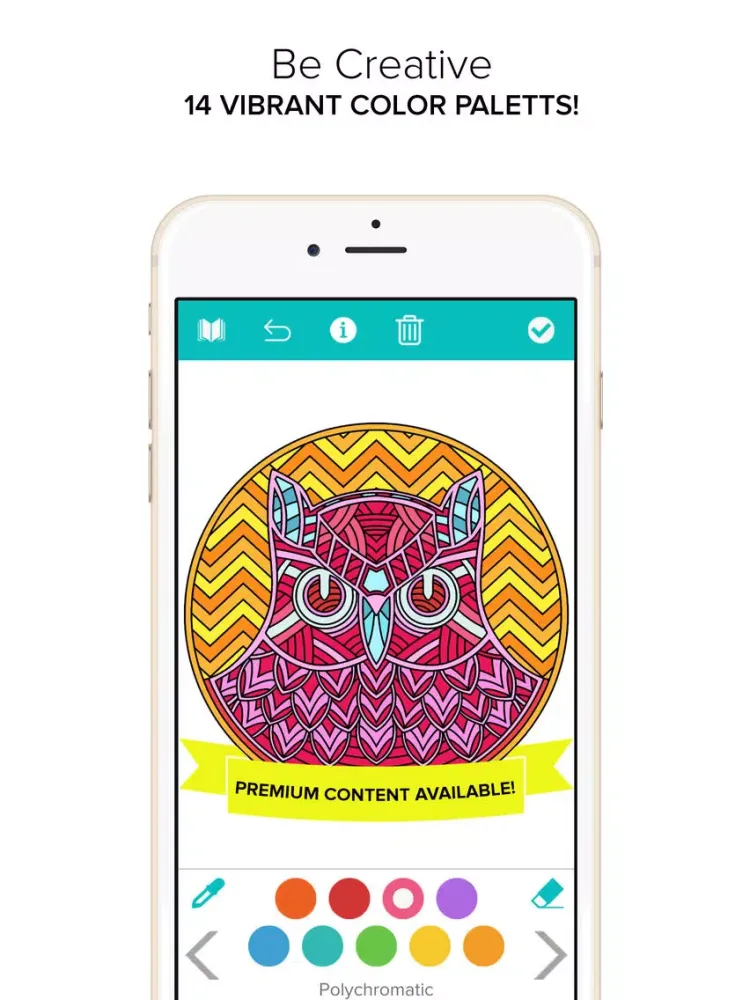 Capturas de tela do Coloring Book for Adults - Color Mandala iPad 