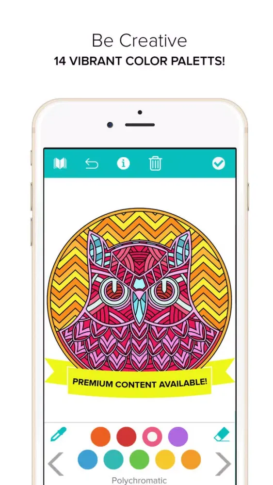Capturas de tela do Coloring Book for Adults - Color Mandala