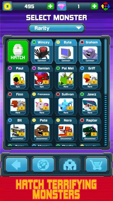 Capturas de tela do Smashy City: Monster Battles