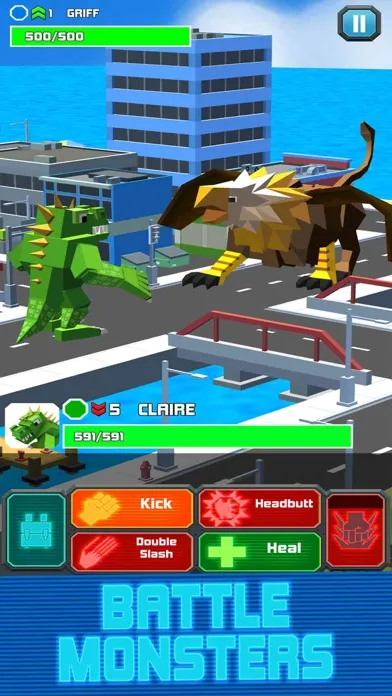 Capturas de tela do Smashy City: Monster Battles