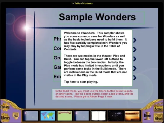 Screenshot di e-Wonders iPad 