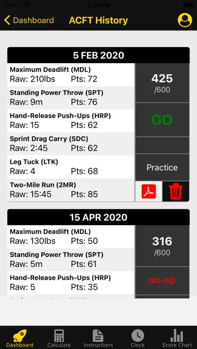 The ACFT App স্ক্রিনশট