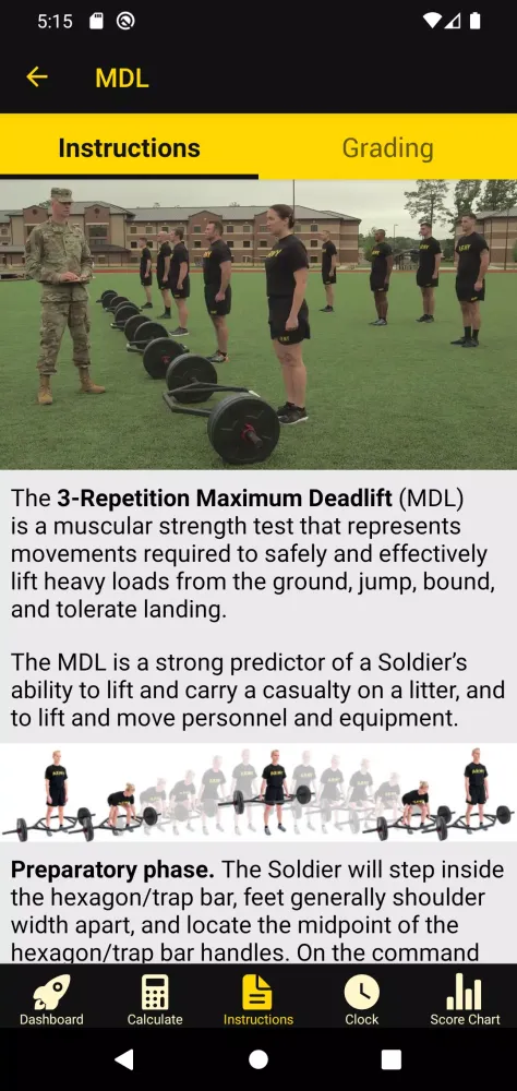 Tangkapan layar The ACFT App