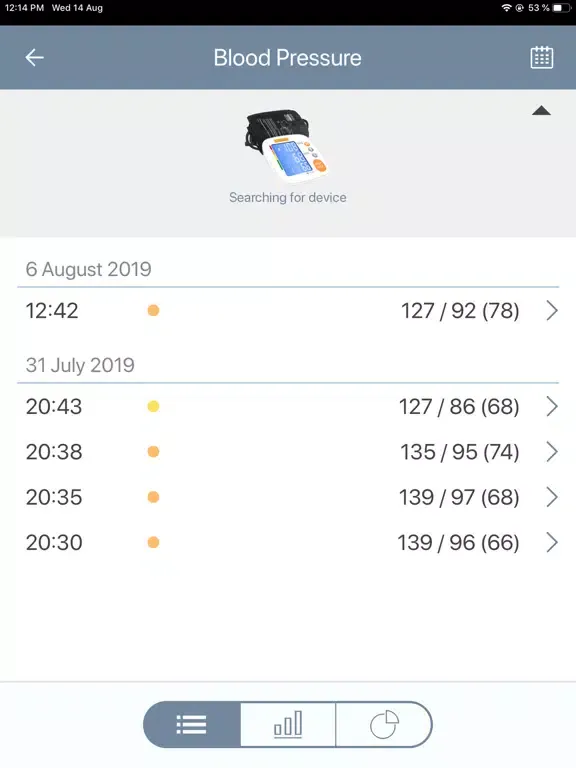 Tangkapan layar Achieve Health Connected iPad 