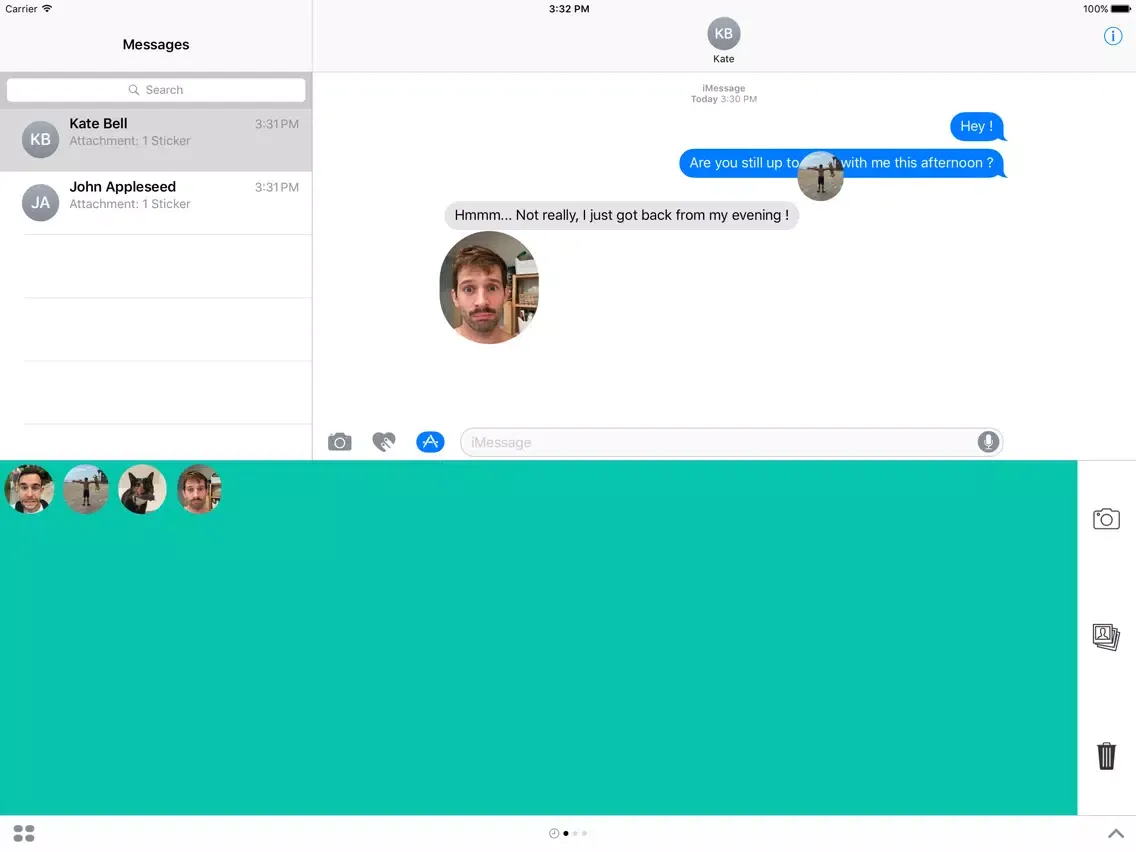 Ảnh chụp màn hình của PicStickers iPad 