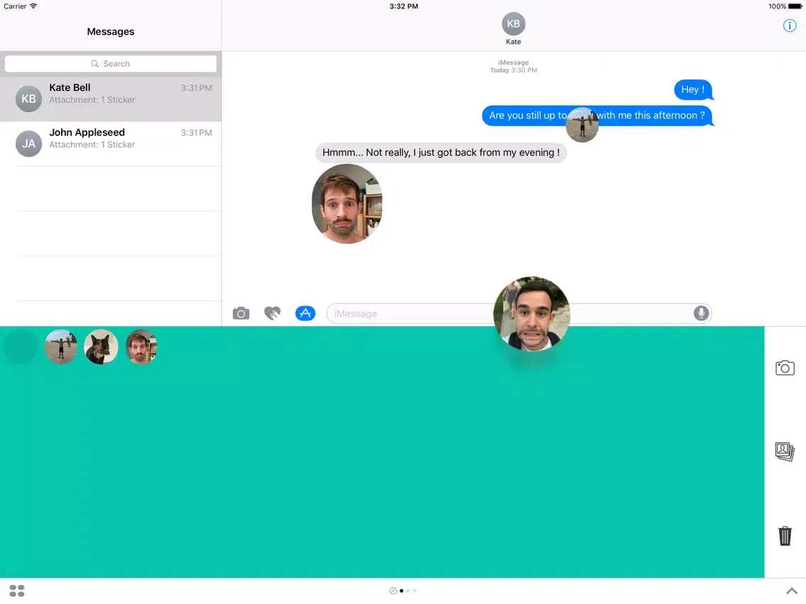 Ảnh chụp màn hình của PicStickers iPad 