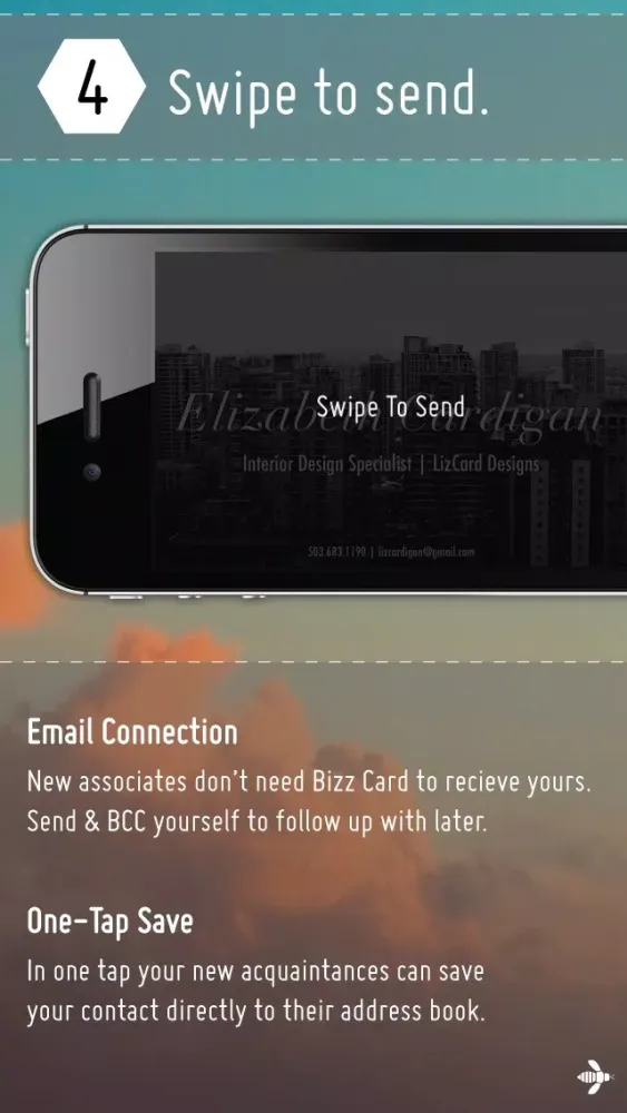 Captures d'écran de Bizz Card