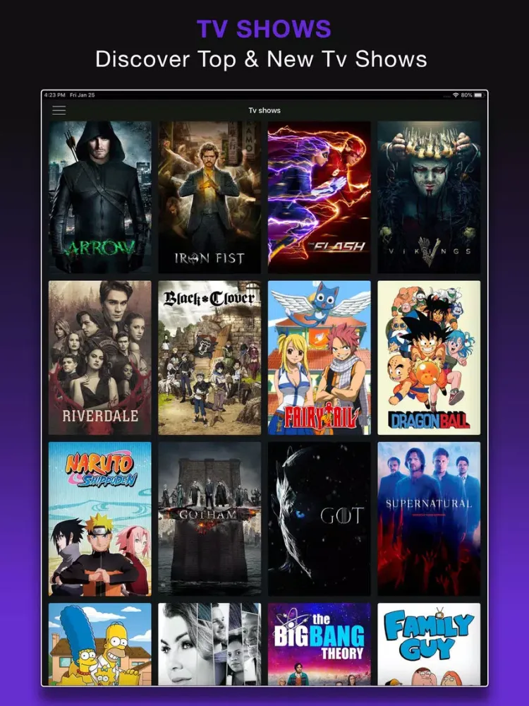 ภาพหน้าจอของ Movie & Show Box Tv Hub iPad 