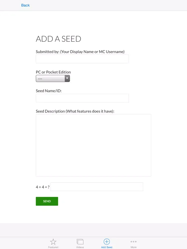 Pro Seeds - for Minecraft iPad 应用截图
