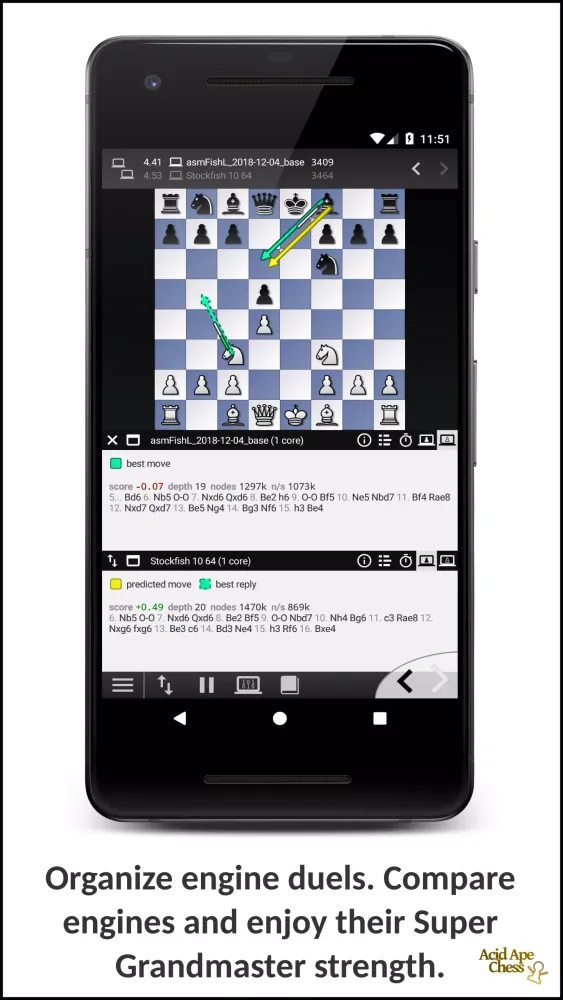 ภาพหน้าจอของ Acid Ape Chess