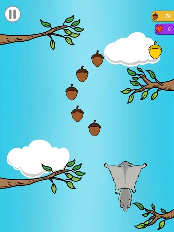 Flying Squirrel: Nut hunt iPad  スクリーンショット
