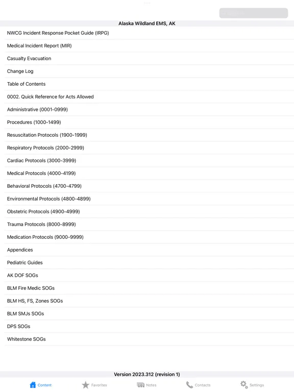 Screenshot di Alaska Wildland EMS iPad 