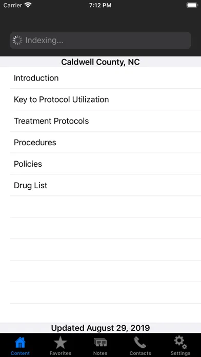 Capturas de pantalla de Caldwell Co NC EMS Protocols