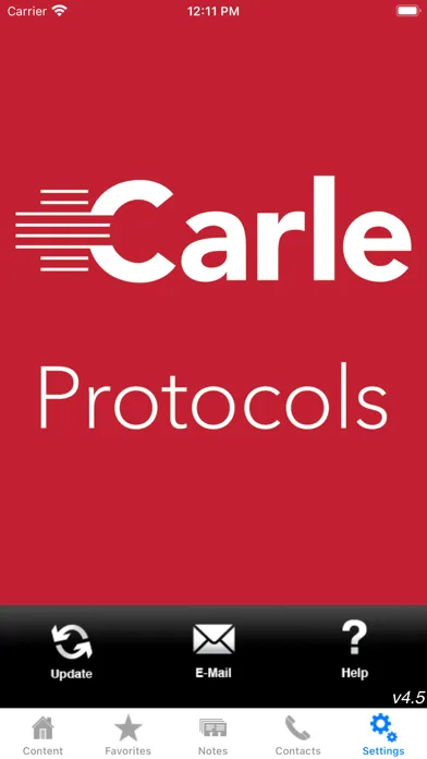 Zrzuty ekranu Carle Regional EMS Protocols