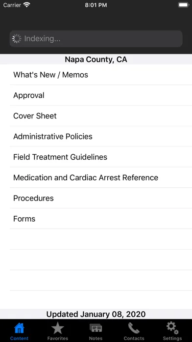 Napa County EMS Screenshots