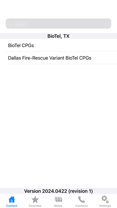 UTSW BioTel Guidelines Screenshots