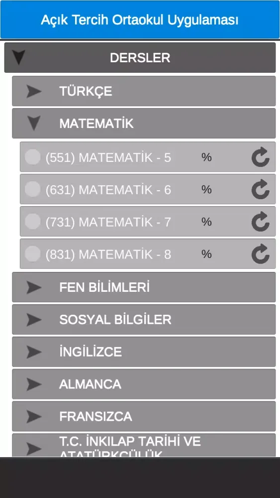 Açık Ortaokul Soruları Screenshots