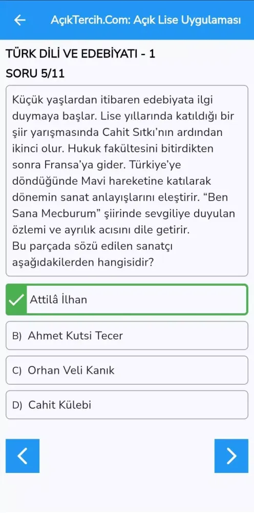 صور Açık Tercih Açık Lise Test Çöz