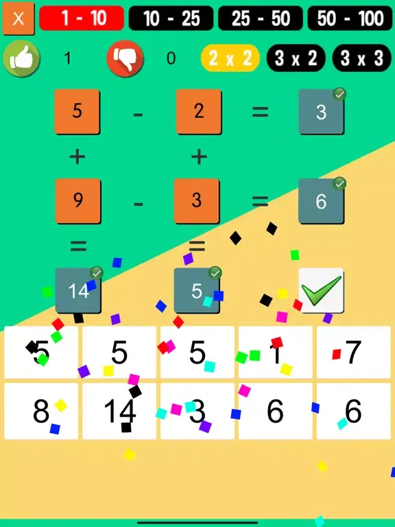 Math Puzzle Plus and Minus iPad 应用截图