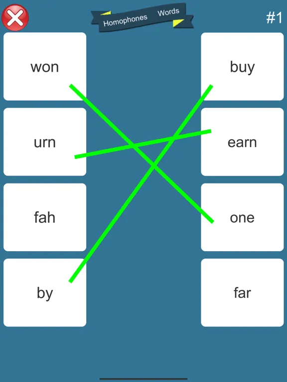 Ảnh chụp màn hình của Opposite Words Learning iPad 