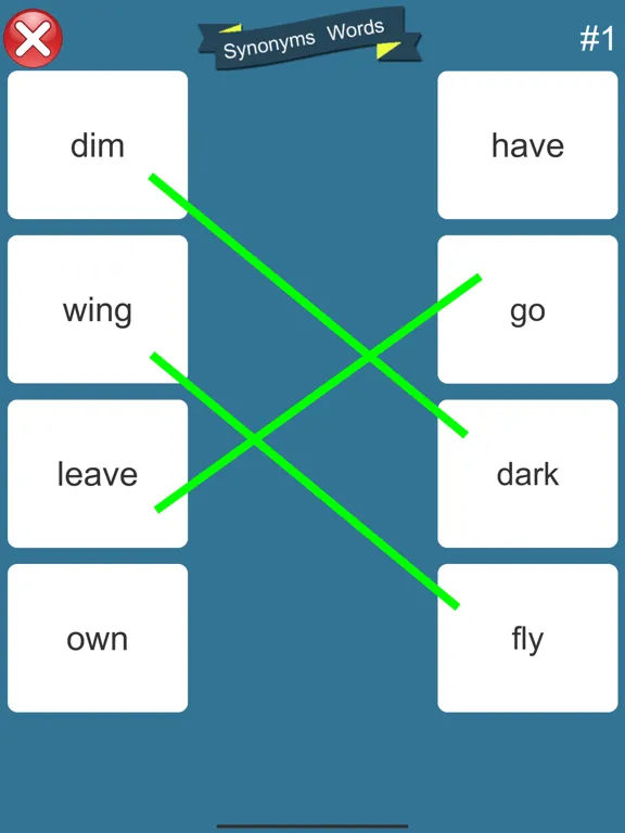 Ảnh chụp màn hình của Opposite Words Learning iPad 