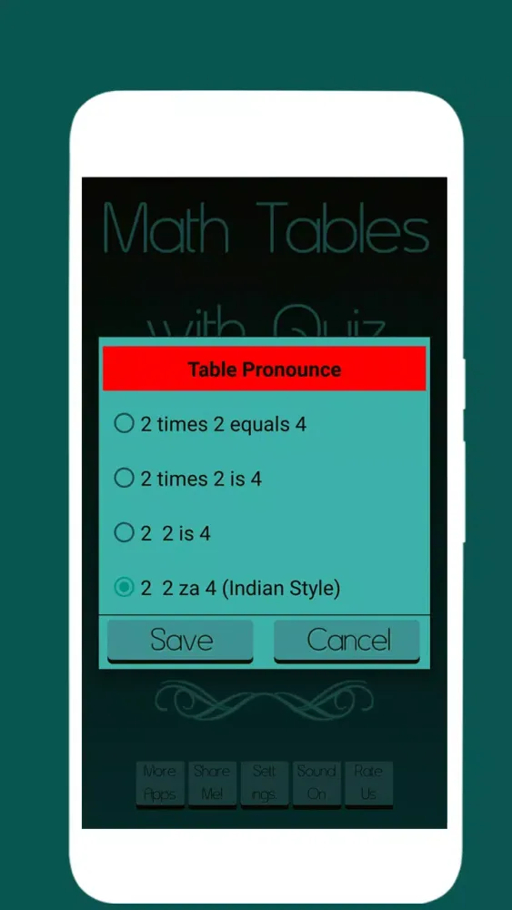 Math Tables with Quiz - Audio應用截圖