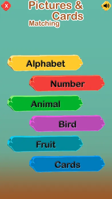 Pictures & Cards Matching Game Screenshots