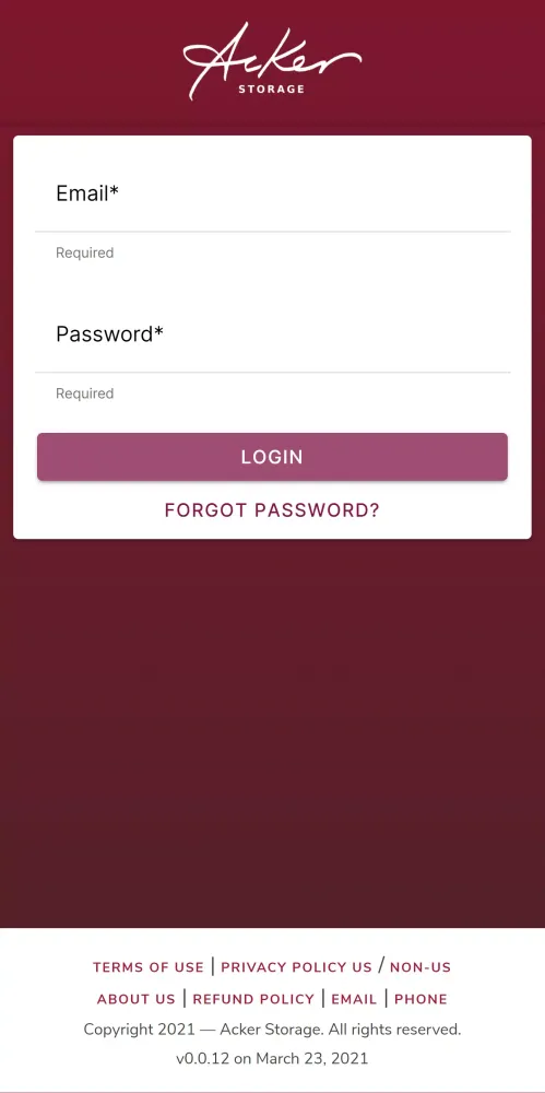 Acker Storage Screenshots