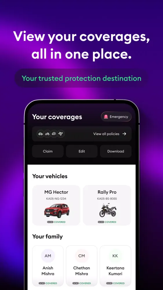 ACKO Insurance Screenshots