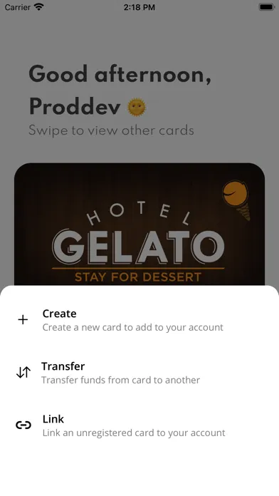 Capturas de tela do Hotel Gelato Rewards