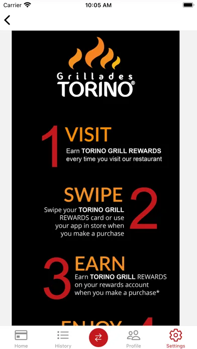 Ảnh chụp màn hình của Torino Grill