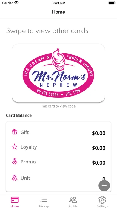 Ảnh chụp màn hình của Mr. Norm’s Nephew Rewards