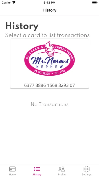 Ảnh chụp màn hình của Mr. Norm’s Nephew Rewards