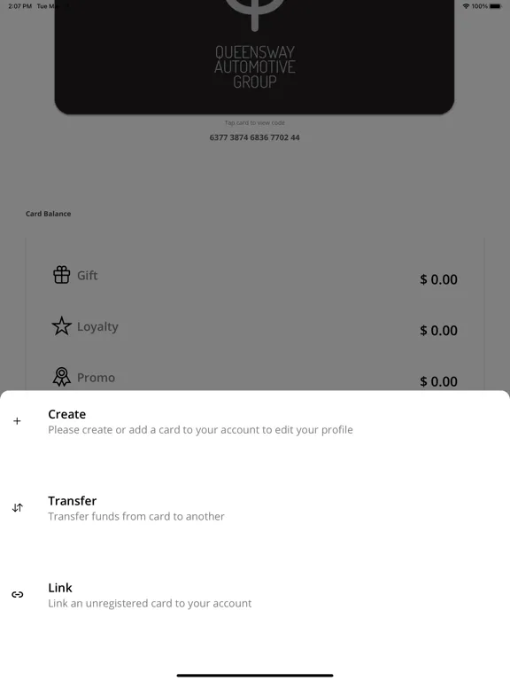 Tangkapan skrin Q Rewards iPad 
