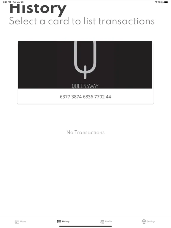 Tangkapan skrin Q Rewards iPad 