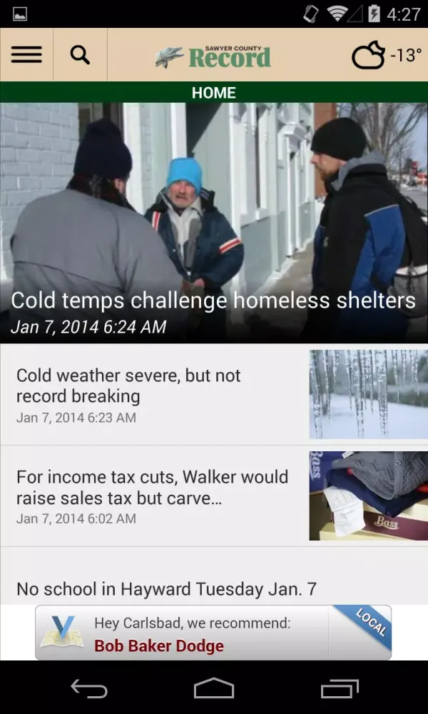 Sawyer County Record Screenshots