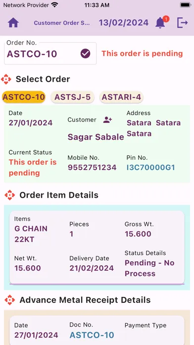 Ảnh chụp màn hình của Acme Jewel Pos