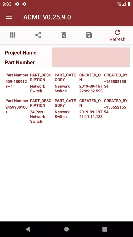 RMS (Repair Management System) Screenshots