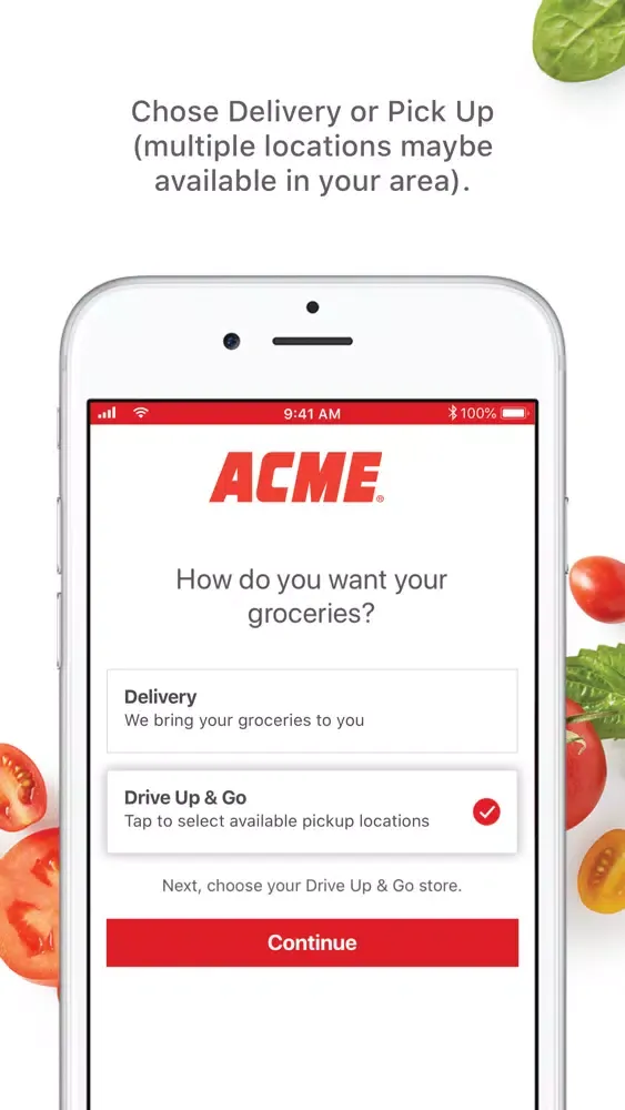Capturas de pantalla de ACME Market Delivery & Pick Up