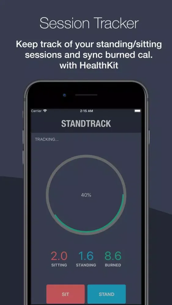 StandTrack - Sit/Stand tracker Screenshots