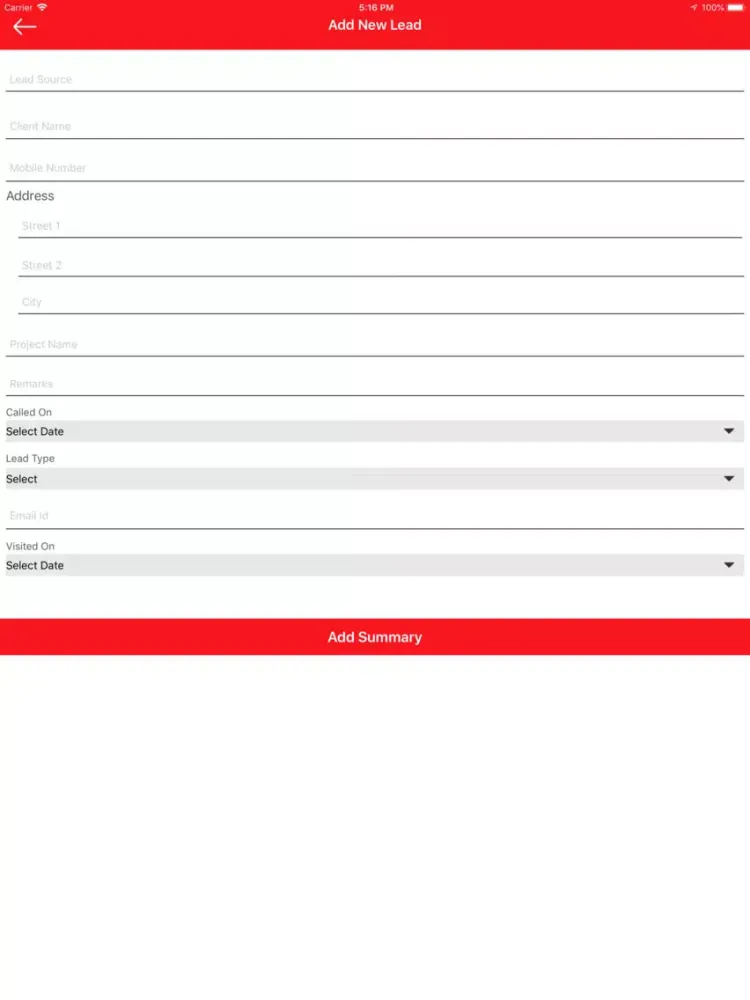TrackSa iPad  Screenshots