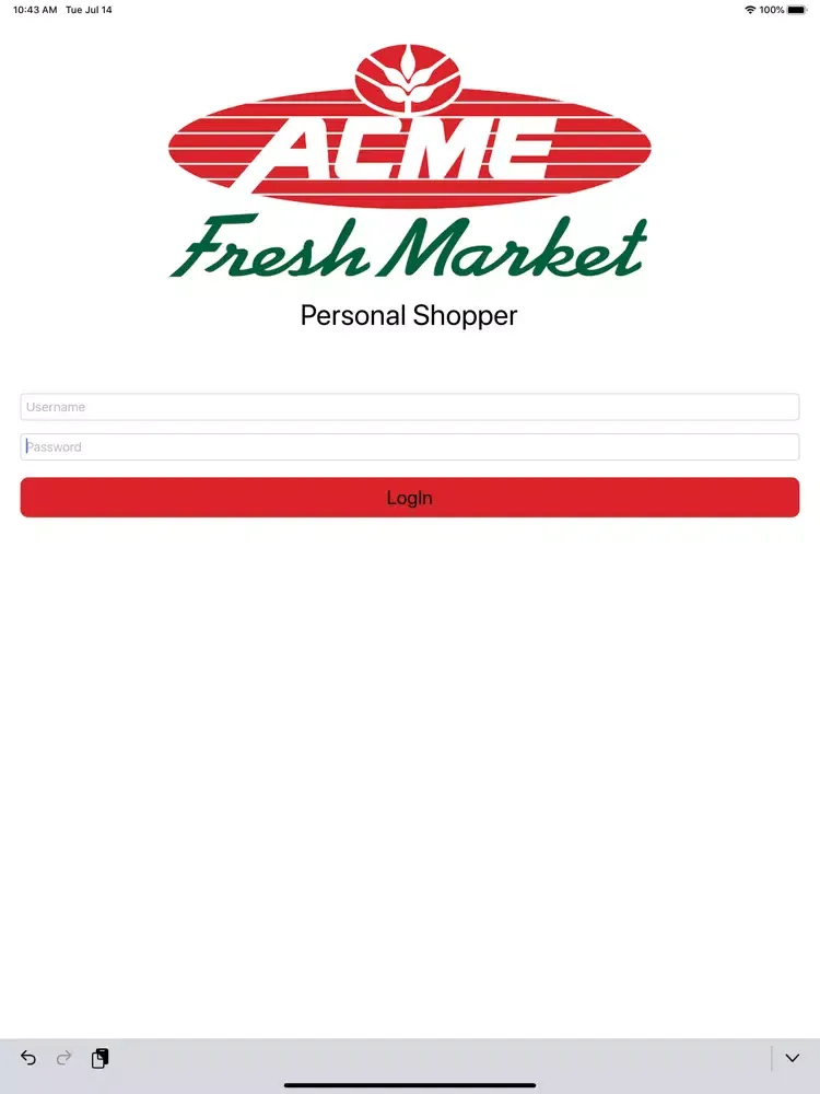 Acme Personal Shopper iPad  스크린샷