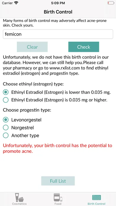 Acne-Safe سکرین شاٹس