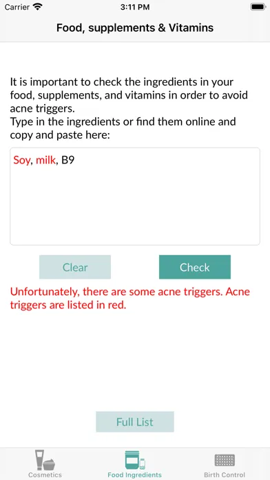 Acne-Safe سکرین شاٹس
