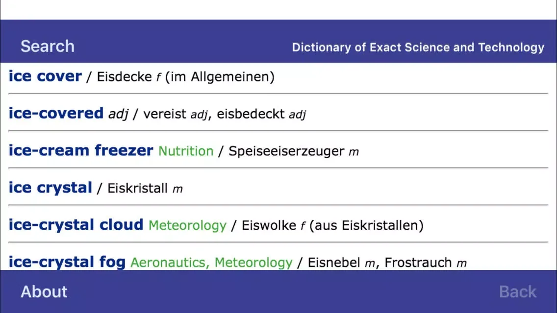 Dictionary of Exact Science 스크린샷