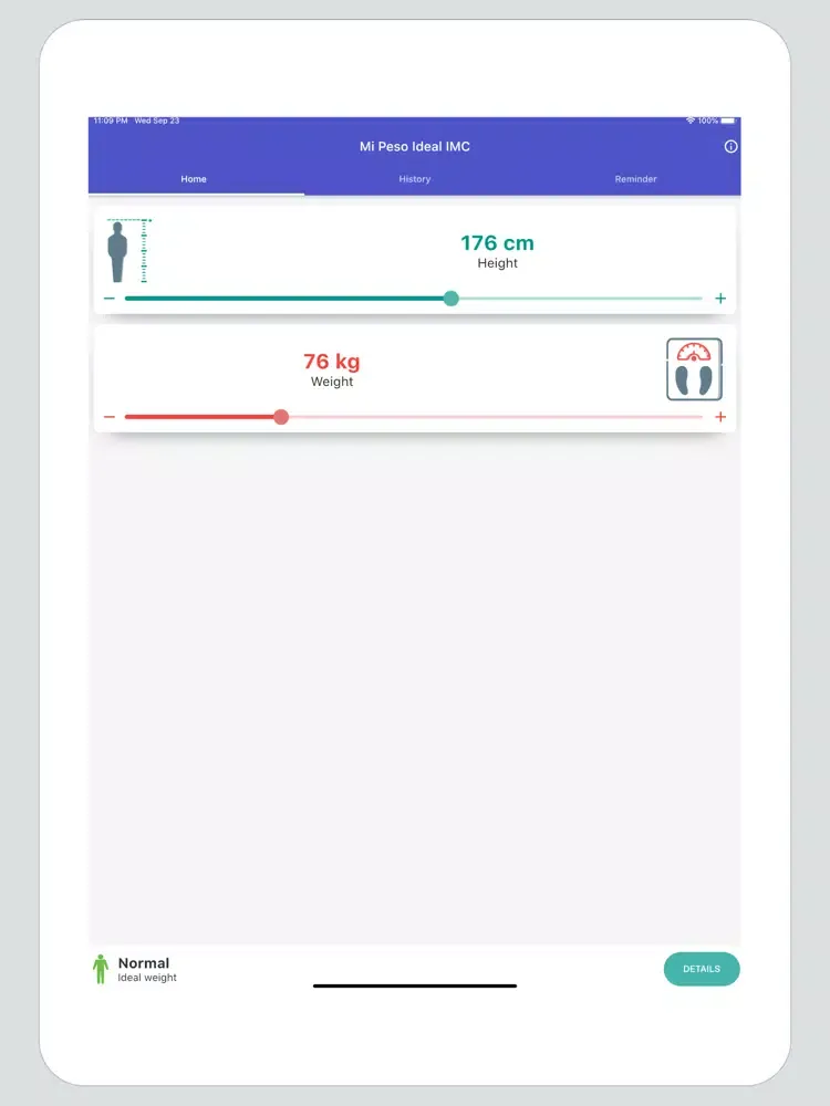 Tangkapan layar Mi Peso Ideal IMC iPad 