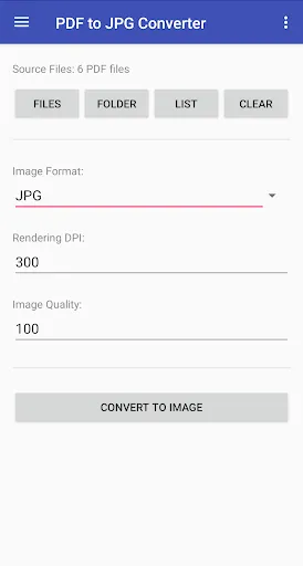 PDF to JPG Converter Screenshots